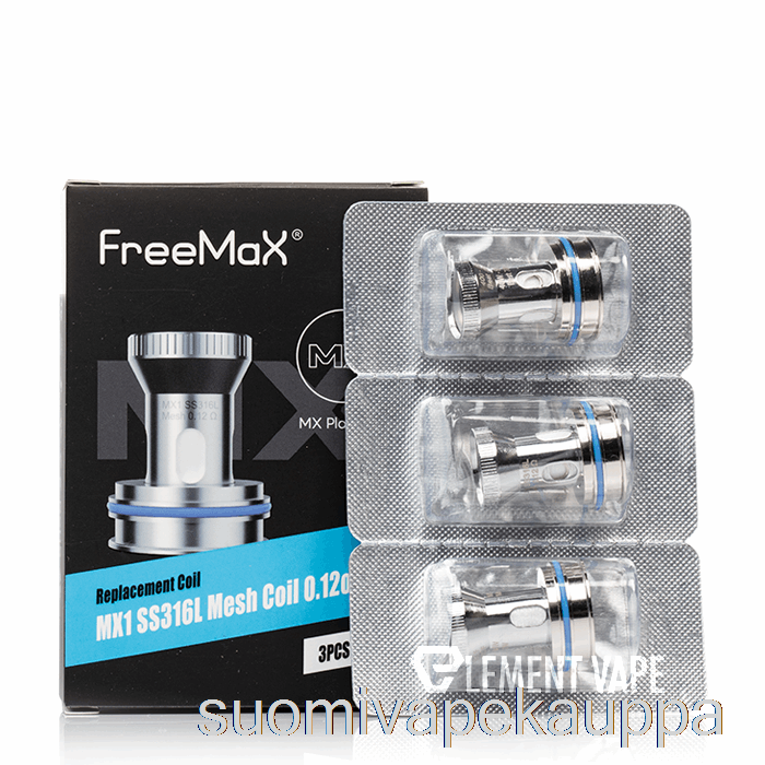 Vape Suomi Freemax Mx Vaihtokelat 0.12ohm Mx1 Ss316l Kelat